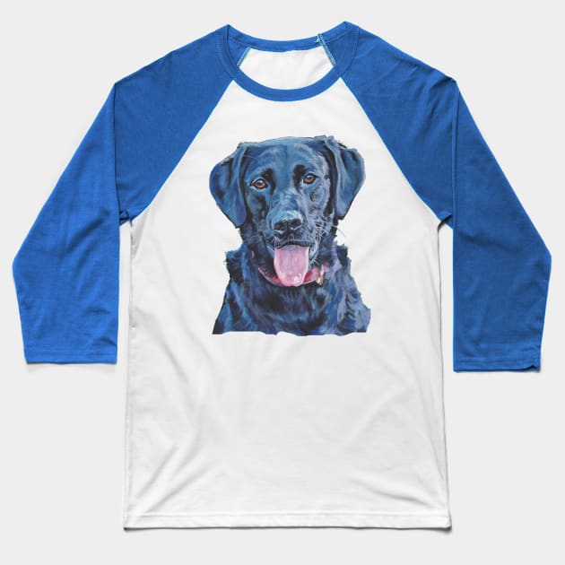 Labrador Retriever Fine Art Painting Baseball T-Shirt by LASHEPARD